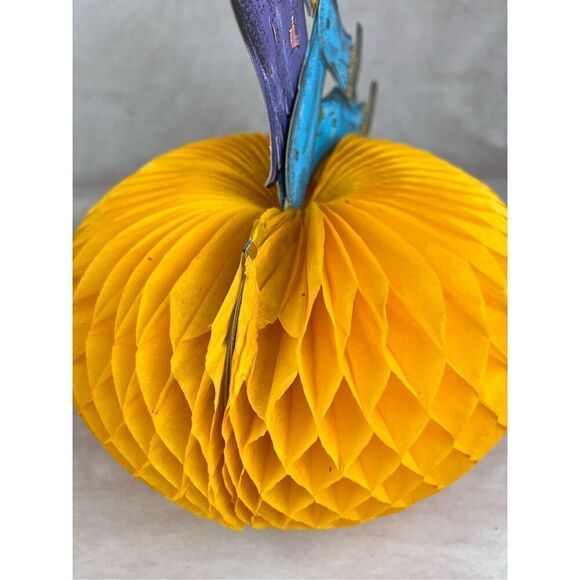 Vintage Halloween Die Cut Pumpkin Scarecrow - Picture 7 of 8